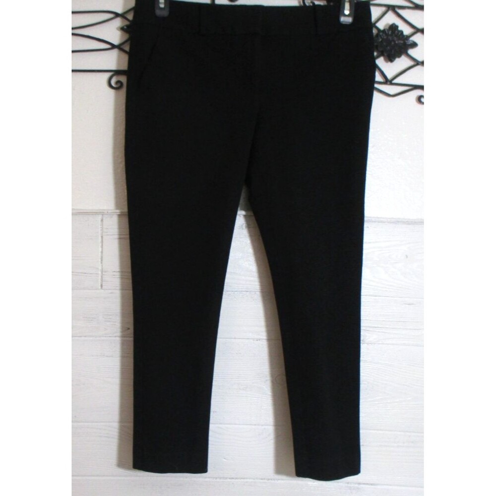 Loft Ankle Pants Women's Size 8 Black Pockets Marisa Skinny